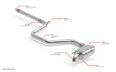 Catback Exhaust System Tiguan (MK2) (FWD) Fits 2018-2024 Volkswagen Tiguan (FWD) APR