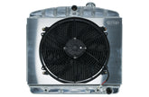 COLD-CASE Radiators 55-56 Tri-5 Chevy Aluminum Radiator And 16 Inch Fan Kit 6 Cyl (Front Mount) Cold Case Radiators CHT563AK