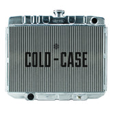 COLD-CASE Radiators 67-70 Mustang BB 24 Inch Aluminum Performance Radiator MT Cold Case Radiators FOM588