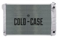 COLD-CASE Radiators 77-87 Pickup Truck 21 Inch LS Swap Aluminum Radiator AT and 12 Inch Fan Kit Cold Case Radiators GMT556A21LSK