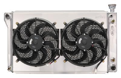 COLD-CASE Radiators 88-98 GM 1500 P/U 5.3L Radiator w/Dual 14in Fan GMT572ASK