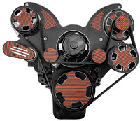 CVF Racing CF-BD-350-WRAPTOR-EWP Wraptor All-Inclusive Serpentine System with Electric Water Pump, Black Diamond with Carbon Fiber