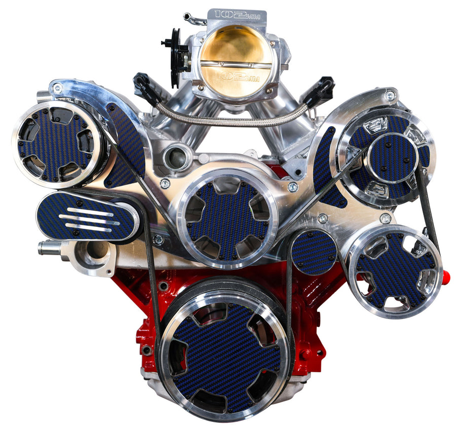 CVF Racing CF-C-LSXM-WRAPTOR LS Wraptor Mid-Mount Serpentine Kit