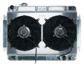 66-67 Chevelle / El Camino Aluminum Radiator And Dual 12 Inch Fan Kit MT Cold Case Radiators