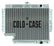 61-65 Impala with 500 Steering Box Aluminum Radiator Cold Case Radiators