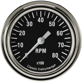 Classic Instruments Hot Rod Tachometer 2-5/8 Full Sweep HR383SLF