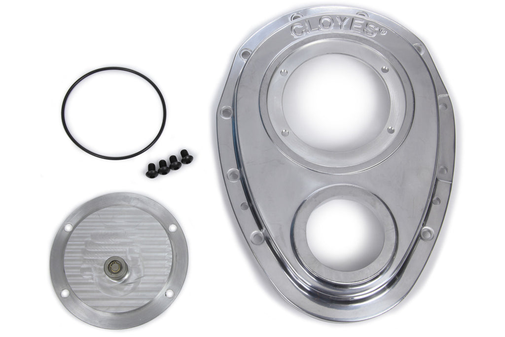 Cloyes Aluminum Timing Cover - SBC w/BBC Snout 2pc. 9-229