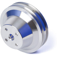 CVF Racing CORV2WP Billet Water Pump Pulley, Polished — 1971–1982 Chevy Corvette Small Block