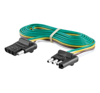 CURT 4 Way Flat Connector & Plug 6ft 58051