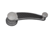 CVF Racing Polished Carbon Fiber Design billet window crank handles, universal fit, WC-4-KIT