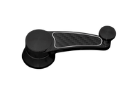 CVF Racing Black Diamond Carbon Fiber Design billet quarter window crank handles, universal fit, BD-QWC-4-KIT