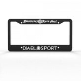 Diablo Sport License Plate Frame Durable plastic license plate frame black DiabloSport