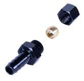Derale 3/8” Transmission Cooler Line to 3/8” NPT Hose Barb Black anodized Fitting 13042
