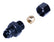 Derale 3/8” Transmission Cooler Line to -6AN Male Black anodized Fitting 13045