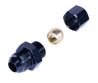 Derale 1/2” Transmission Cooler Line to -8AN Male Black anodized Fitting 13046
