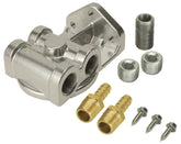 Derale Single Side Ports 3/8" NPT Filter Mount Kit with 3/4"-16 Filter Threads 13049