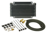Derale 9 Row Series 9000 Plate & Fin Transmission Cooler Kit, 1/2" NPT 13612