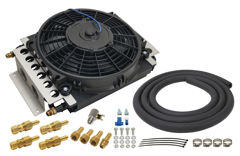 Derale 16 Pass Electra-Cool Remote Transmission Cooler Kit, -6AN Inlets 13900