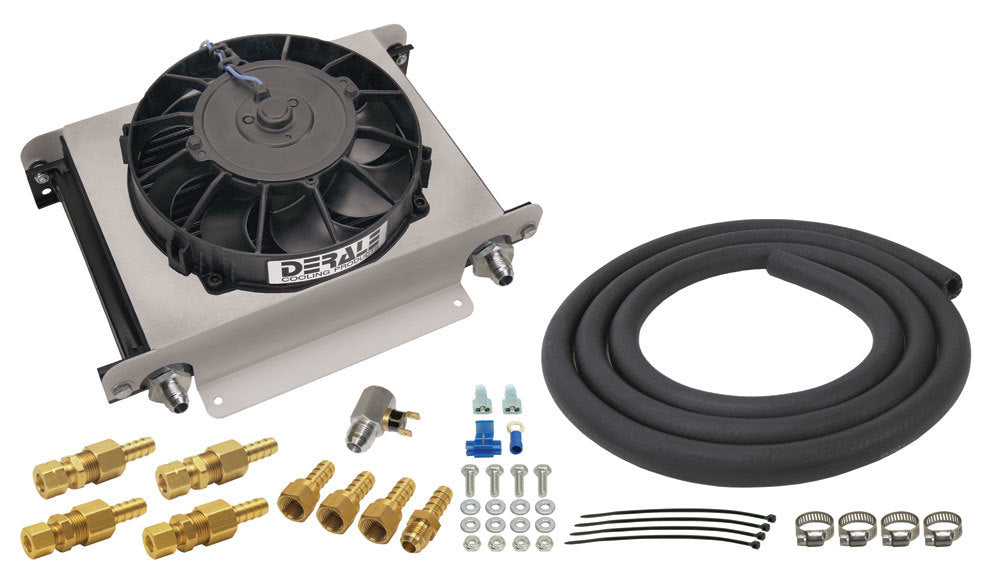 Derale 25 Row Hyper-Cool Remote Transmission Cooler Kit, -6AN 13960