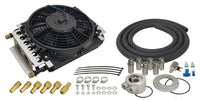 Derale 16 Pass Electra-Cool Remote Engine Oil Cooler Kit, -8AN Inlets 15500