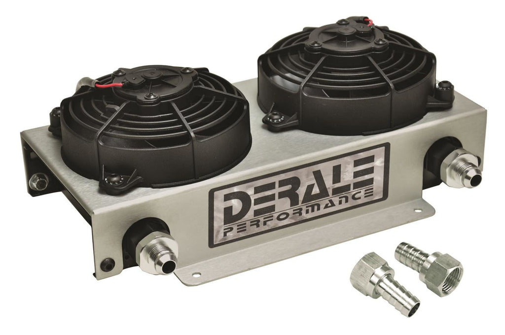 Derale 19 Row Hyper-Cool Dual Cool Remote Fluid Cooler, -8AN 15840