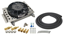 Load image into Gallery viewer, Derale 15 Row Atomic Cool Plate &amp; Fin Remote Transmission Cooler Kit, -8AN 15950