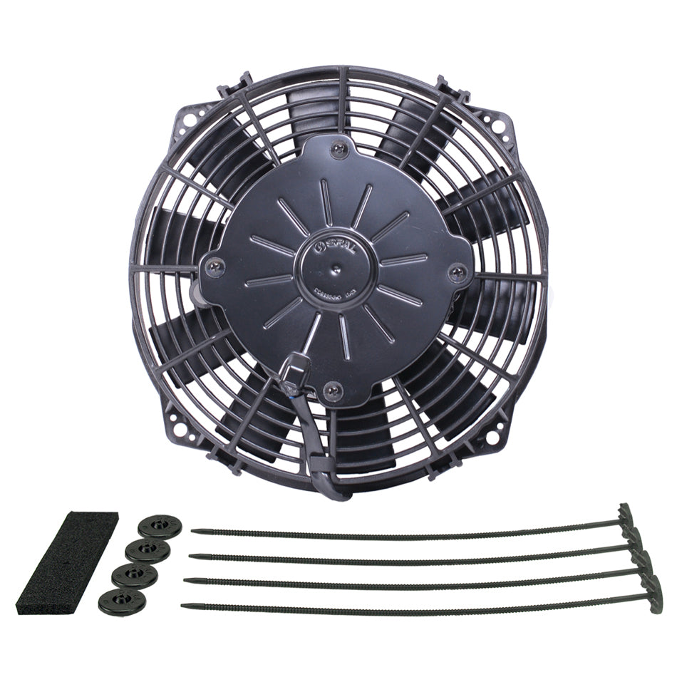 Derale 10" High Output Curved Blade Electric Puller Fan 16108