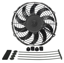 Load image into Gallery viewer, Derale 10&quot; High Output Curved Blade Electric Puller Fan 16110