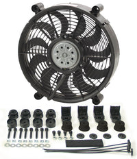 Derale 12" High Output Single RAD Pusher/Puller Fan with Premium Mount Kit 16212