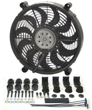 Load image into Gallery viewer, Derale 14&quot; High Output Single RAD Pusher/Puller Fan with Premium Mount Kit 16214