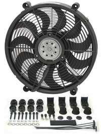 Derale 17" High Output Single RAD Pusher/Puller Fan with Premium Mount Kit 16217