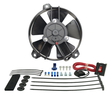 Derale 5" Tornado Electric Puller Fan | Premium Mount Kit | 16505