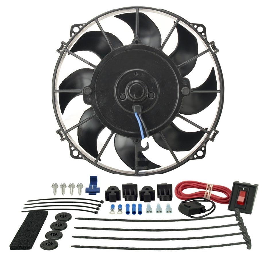 Derale 8" Tornado Electric Puller Fan, Premium Mounting Kit 16508