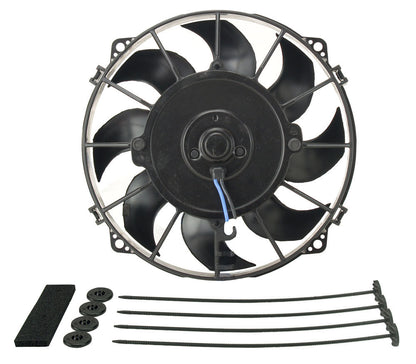 Derale 8" Tornado Electric Puller Fan | 500 CFM, Standard Mount Kit | 16618