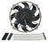 Derale 8" Tornado Electric Puller Fan, Standard Mounting Kit 16618