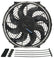 Derale 12" Tornado Electric Puller Fan, Standard Mounting Kit 16622