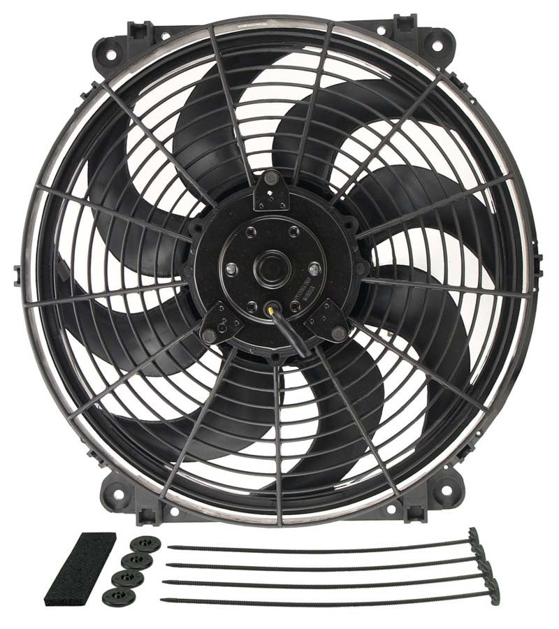 Derale 14" Tornado Electric Puller Fan, Standard Mounting Kit 16624