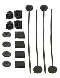 Derale Electric Fan Mounting Kit, Plastic Rods, Clips and Mounting Feet 16744