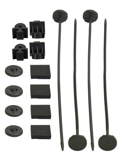 Derale Electric Fan Mounting Kit | Plastic Rods, Clips & Feet | 16744