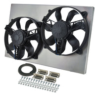 Derale Powerpack - High Output Dual 11" Electric RAD Fan/Aluminum Shroud Kit 16831
