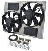 Derale Powerpack - High Output Dual 11" Electric RAD Fan/Aluminum Shroud Kit 16833