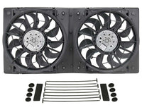 Derale High Output Dual 12" Electric RAD Fan/Plastic Shroud Kit 16928