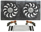 Derale High Output Dual 12" Electric RAD Fan/Plastic Shroud Kit 16934