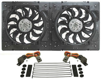 Derale High Output Dual 12" Electric RAD Fan/Plastic Shroud Kit 16934