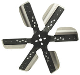 Derale 18" Heavy Duty Stainless Steel Standard Rotation Flex Fan, Black Hub 17018
