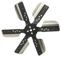 Derale 18" Heavy Duty Stainless Steel Standard Rotation Flex Fan, Black Hub 17018