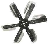 Derale 19" Heavy Duty Stainless Steel Standard Rotation Flex Fan, Black Hub 17019