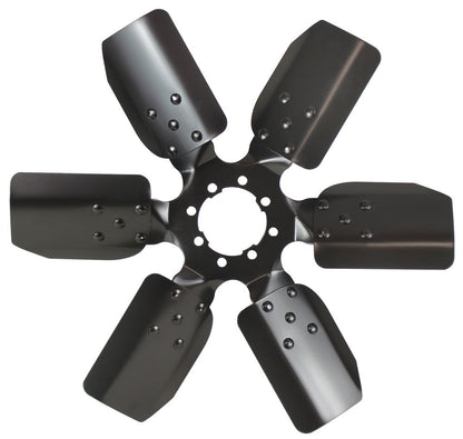 Derale 17" Fan Clutch Fan | Standard Rotation, Black | 17117