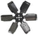 Derale 18" Standard Rotation Rigid Race Fan, Steel Blade 17318