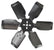 Derale 18" Reverse Rotation Rigid Race Fan, Steel Blade 17418